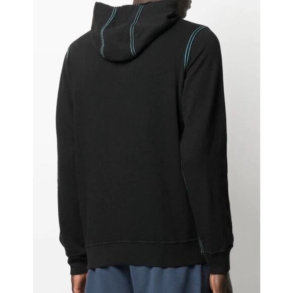 Stone Island Compass Print Black Hoodie 741561159.V0029 Men’s Size Large - Picture 3 of 5